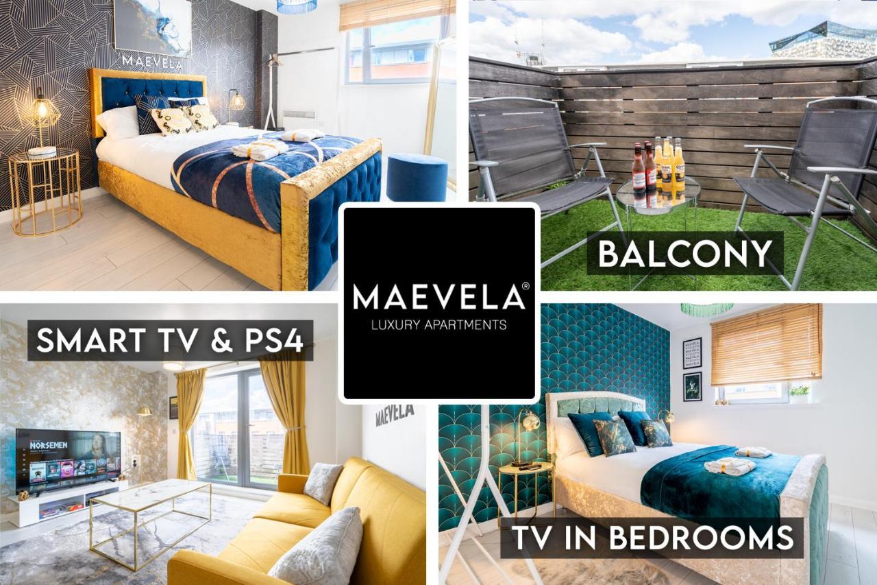 Maevela Apartments - Ultra Lavish Luxury 2 Bed Apartment City Centre - With Balcony - Free Secure Parking - Ps4 & Smart Tv'S Birmingham Ngoại thất bức ảnh
